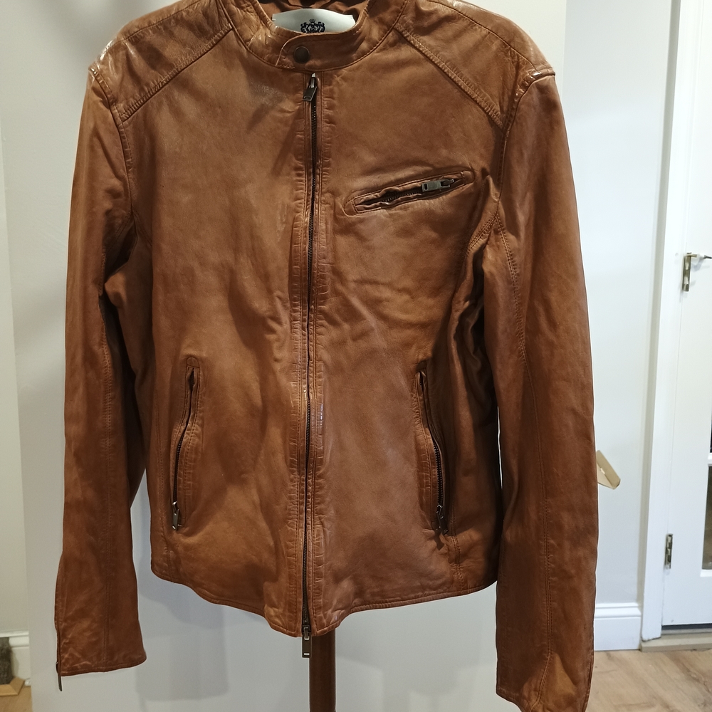 Men's Brown Leather Jacket